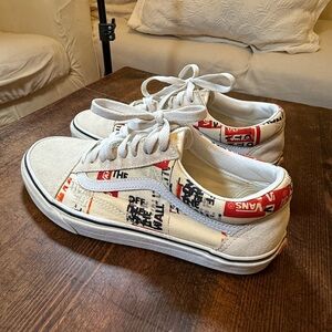 Vans authentic packing tape style, lace up UNISEX SNEAKERS (9.5M/11W)